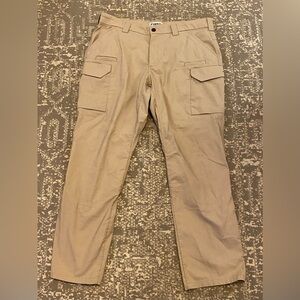 First Tactical Mens Canvas Cargo Pants Size 42x34 Color Khaki